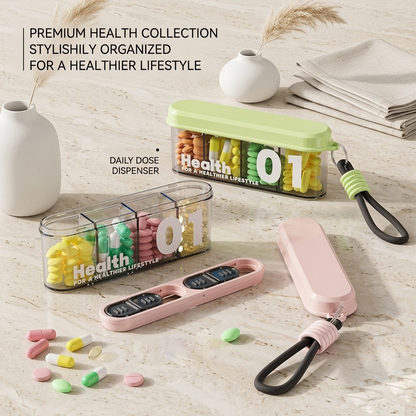 Harovex® Portable Pill Organizer – 4 Compartments