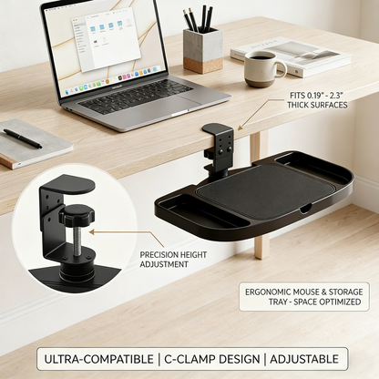 Harovex® Under-Desk Mouse Tray & Storage Drawer