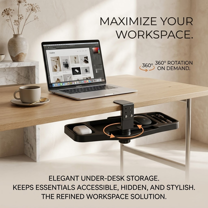 Harovex® Under-Desk Mouse Tray & Storage Drawer